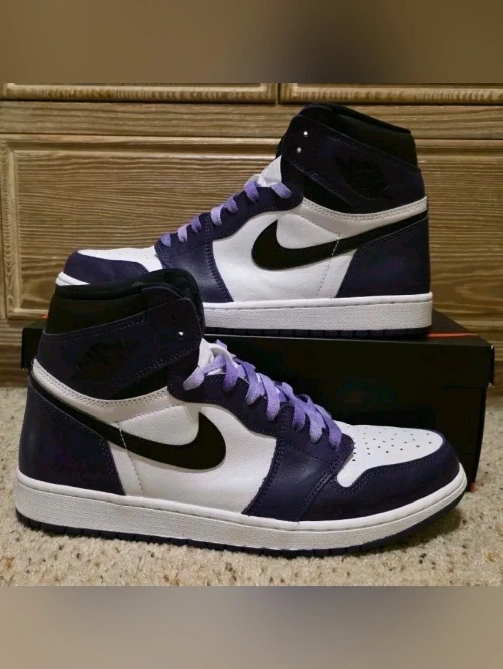 Size 12 Mens - Jordan 1 Retro OG High Court Purple 2.0 - 555088-500